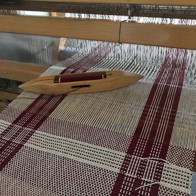 log cabin mats on loom