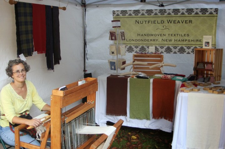 Me with Harrisville loom