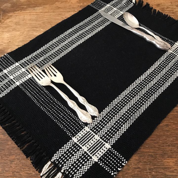 Log cabin placemats, “Art, Craft and Design”&nbsp;exhibition